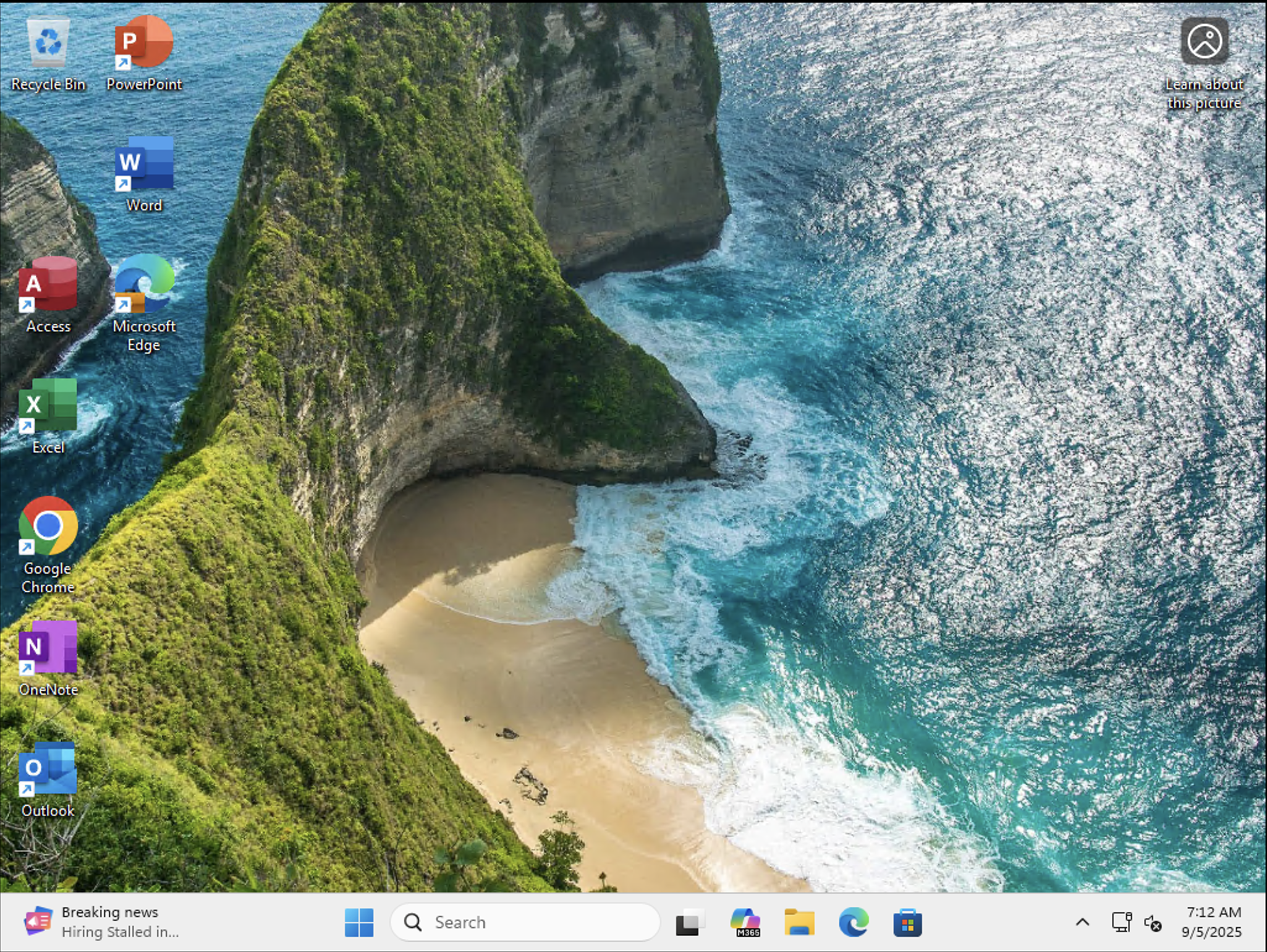Windows desktop ready to use