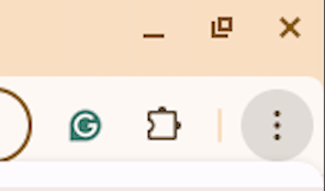Chrome menu (three dots)